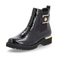 Remonte boots i svart krockolack